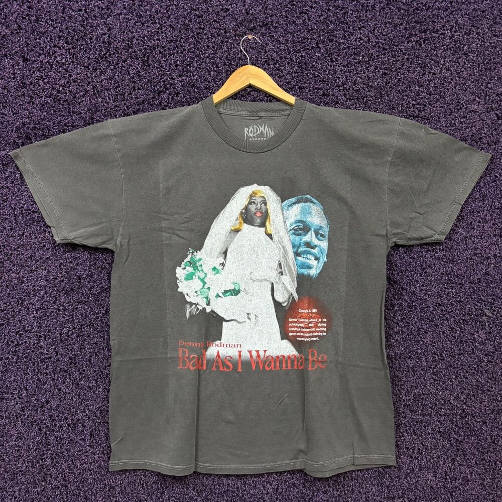Dennis Rodman Bad As I Wanna Be T-Shirt Size Extra Large